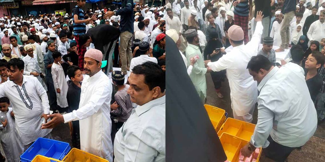 ईद-ए-मिलाद-उन-नबी के मौके पर पठानवाड़ी में जूस वितरण, नदीम शेख व टीम ने दिया भाईचारे का संदेश